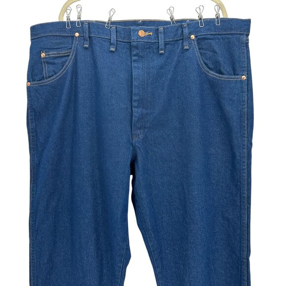 NWT Wrangler Cowboy Cut 31 Relaxed Fit Straight Leg Denim Jeans Mens 44X36 - Picture 2 of 10